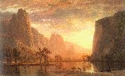 Albert Bierstadt Valley of the Yosemite painting
